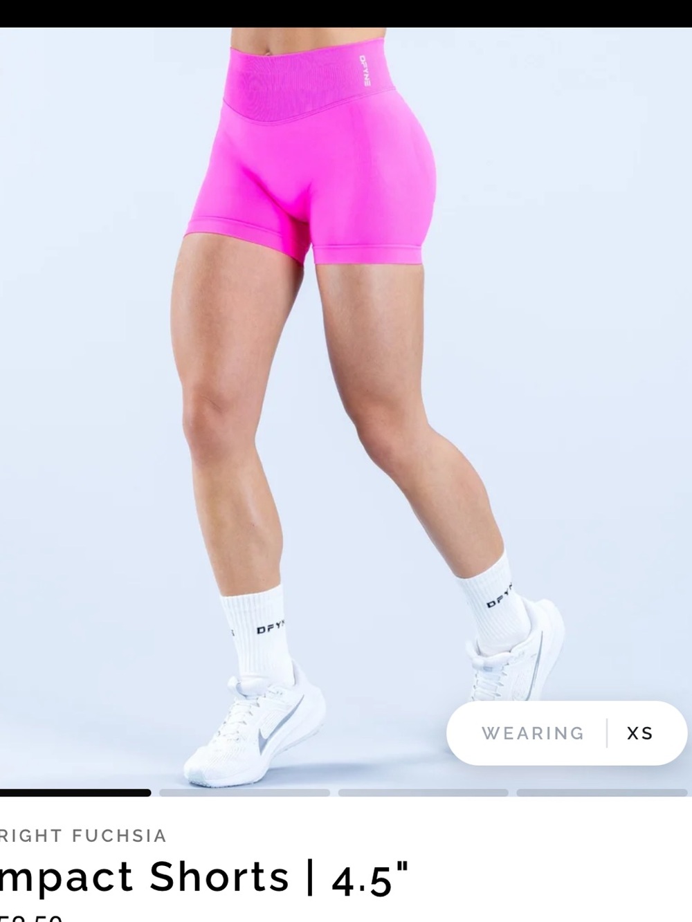 High-Waist Bike Shorts in Fuchsia - Performance Fit